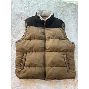 Coleman American Outdoorsman MEN’s Polyester Fill Puffer Sherpa Collar Vest~XL
